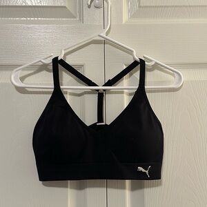 PUMA Black Strappy Sports Bra